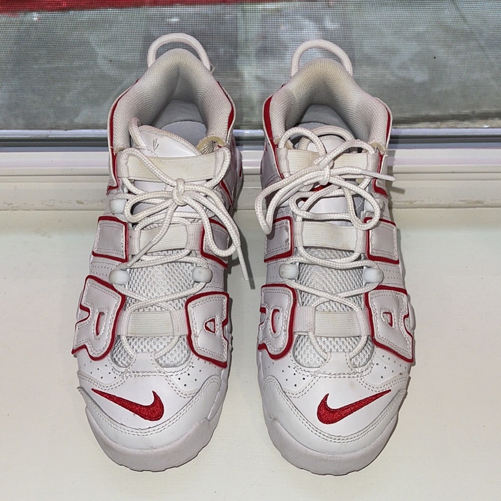 Nike Air More Uptempo White/Varsity Red 6 Youth